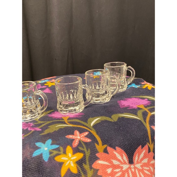 Federal Glass, Clear Beer Mug Shaped Shot Glasses, 2 in tall X 1 ½ in. 1 oz - Picture 6 of 12